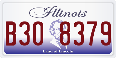 IL license plate B308379