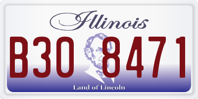 IL license plate B308471