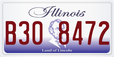 IL license plate B308472