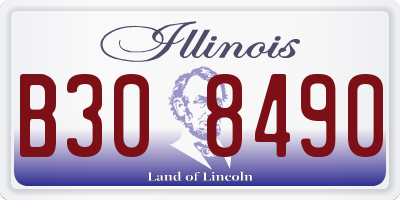 IL license plate B308490
