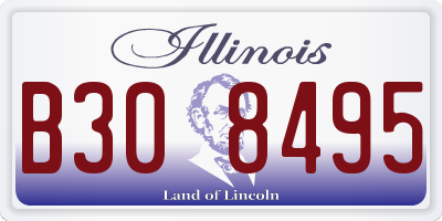 IL license plate B308495