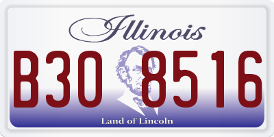 IL license plate B308516
