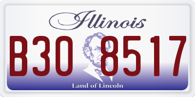 IL license plate B308517