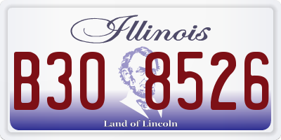 IL license plate B308526