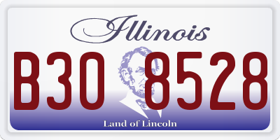 IL license plate B308528
