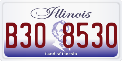 IL license plate B308530