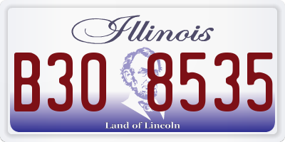 IL license plate B308535