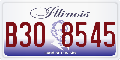 IL license plate B308545