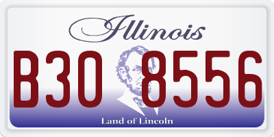 IL license plate B308556