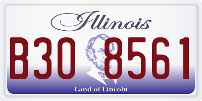 IL license plate B308561