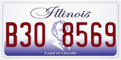 IL license plate B308569
