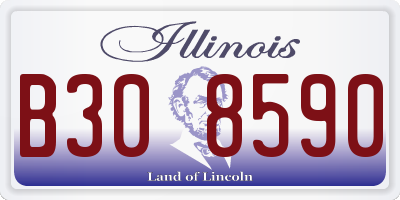 IL license plate B308590