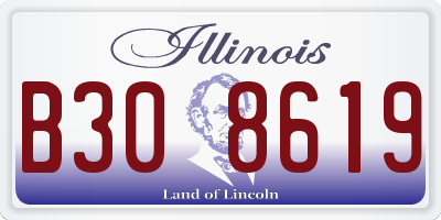IL license plate B308619