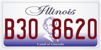 IL license plate B308620