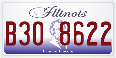 IL license plate B308622