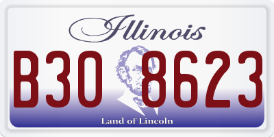 IL license plate B308623