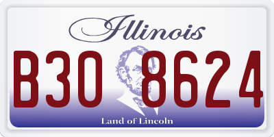 IL license plate B308624