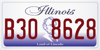 IL license plate B308628