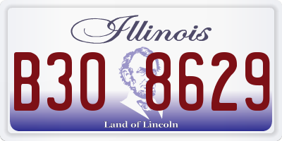 IL license plate B308629