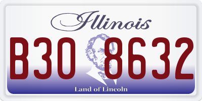 IL license plate B308632