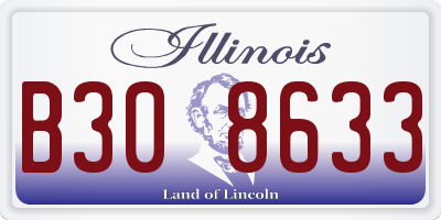 IL license plate B308633