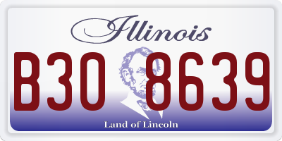 IL license plate B308639