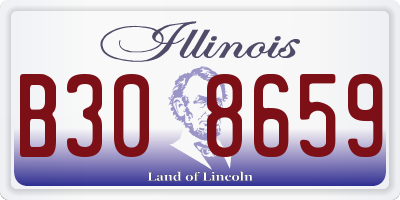 IL license plate B308659