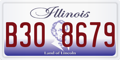 IL license plate B308679
