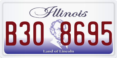 IL license plate B308695