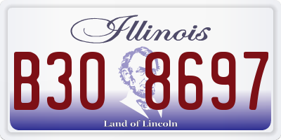 IL license plate B308697