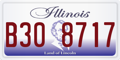 IL license plate B308717