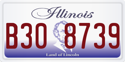 IL license plate B308739