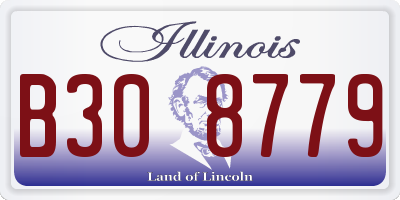 IL license plate B308779