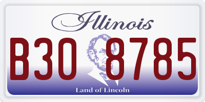IL license plate B308785