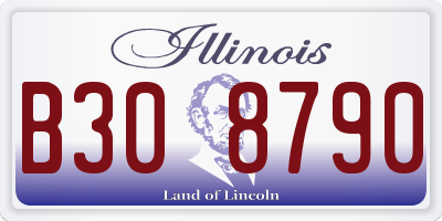 IL license plate B308790
