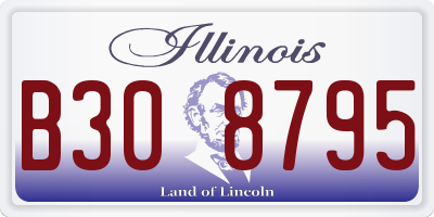 IL license plate B308795