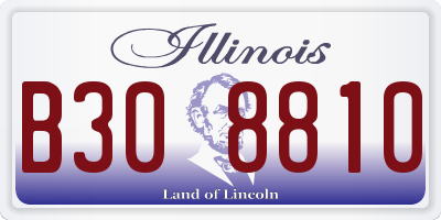 IL license plate B308810