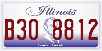 IL license plate B308812