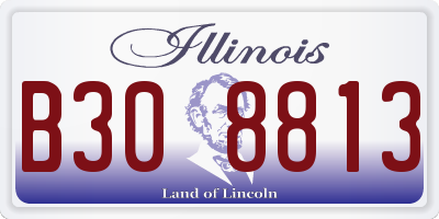IL license plate B308813