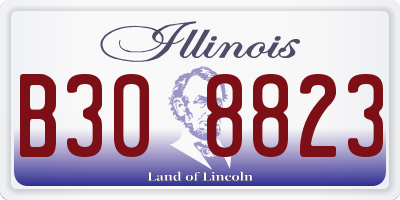 IL license plate B308823