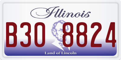 IL license plate B308824