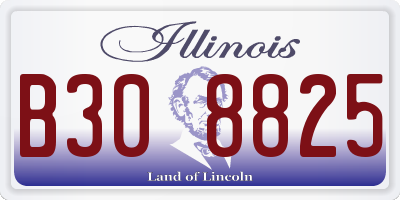 IL license plate B308825