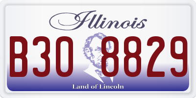 IL license plate B308829