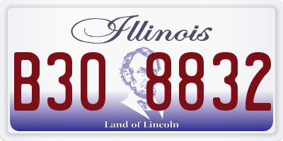 IL license plate B308832
