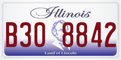 IL license plate B308842