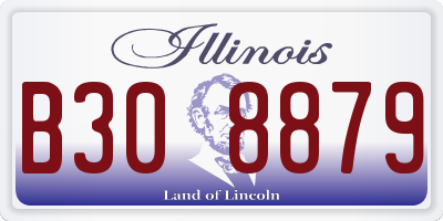IL license plate B308879