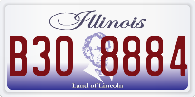 IL license plate B308884