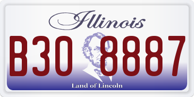 IL license plate B308887