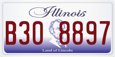 IL license plate B308897