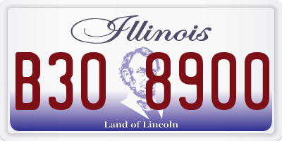 IL license plate B308900